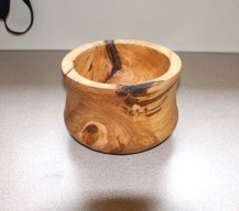 Large yew bowl by Geoff Christie